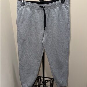 Men's Gray Jogger Sweatpants with Drawstring Waist